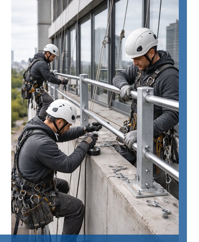 Монтаж ограждений на высоте в Электростали, от 1216 р. | ВЫСОТНИК-Элк