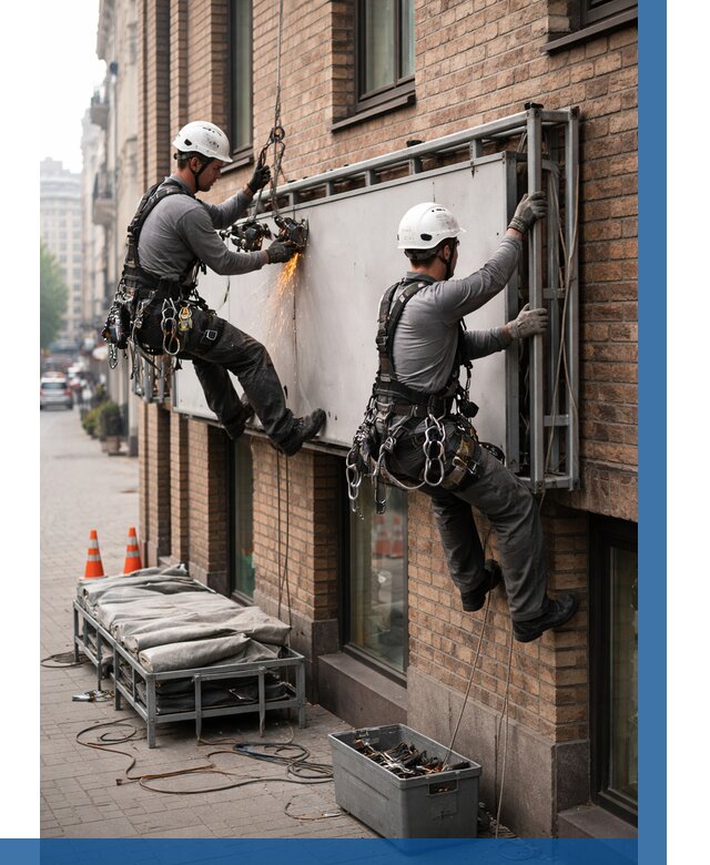 Демонтаж рекламной вывески в Электростали от 6585 р. | ВЫСОТНИК-Элк