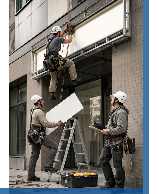 Монтаж светового короба в Электростали от 6585 р. | ВЫСОТНИК-Элк