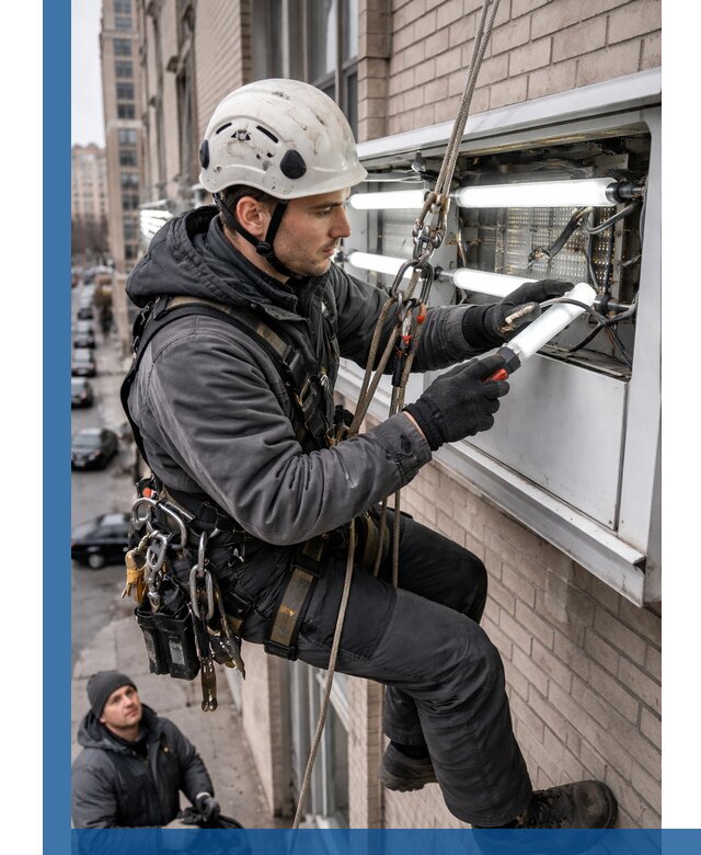 Профессиональная замена ламп в наружной вывеске в Электростали