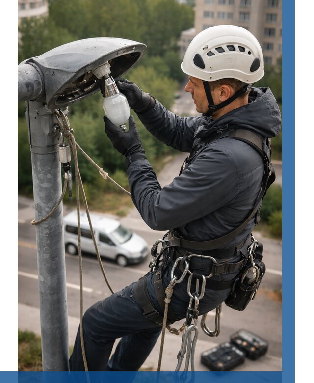 Замена ламп на высоте в Электростали от 2533 р. | ВЫСОТНИК-Элк