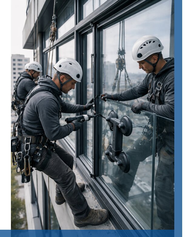 Витражное остекление зданий в Электростали от 3546 р. | ВЫСОТНИК-Элк