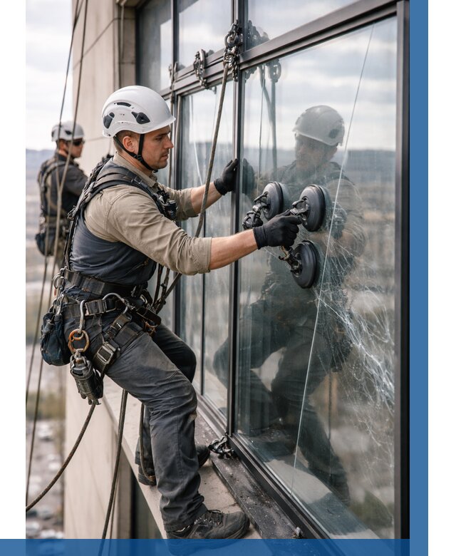 Замена стекла в витраже в Электростали под ключ от 8611 р. | ВЫСОТНИК-Элк