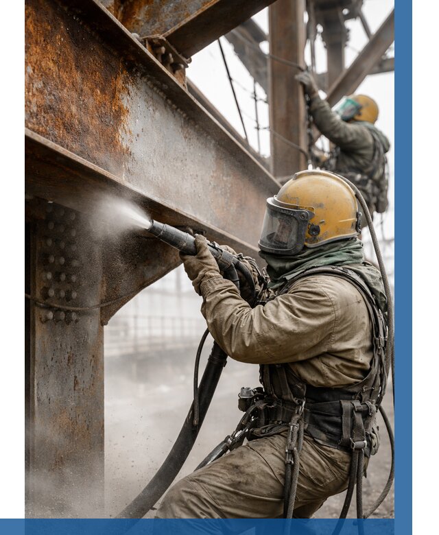 Пескоструйная очистка металлоконструкций в Электростали по 608 р.  ВЫСОТНИК-Элк