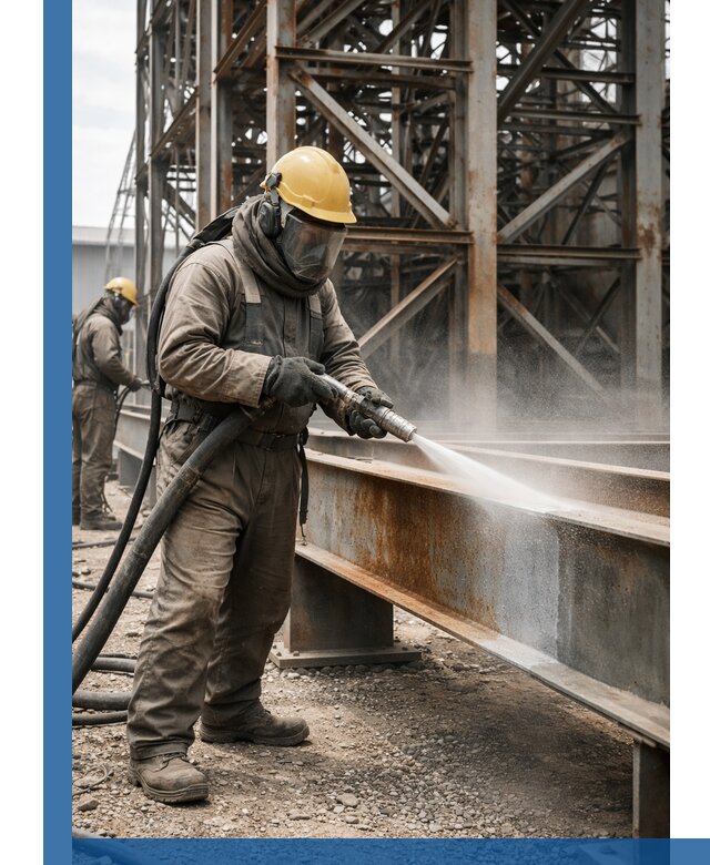 Пескоструйная очистка металлоконструкций в Электростали промышленная