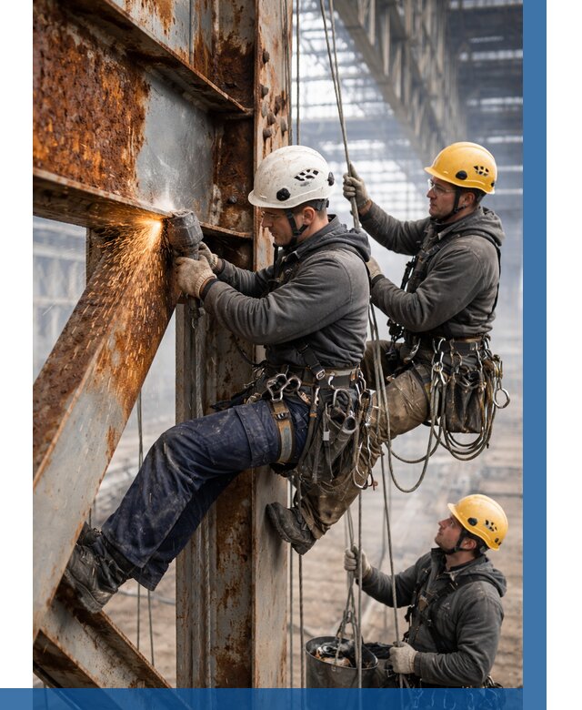 Зачистка металла от ржавчины в Электростали от 355 р. | ВЫСОТНИК-Элк