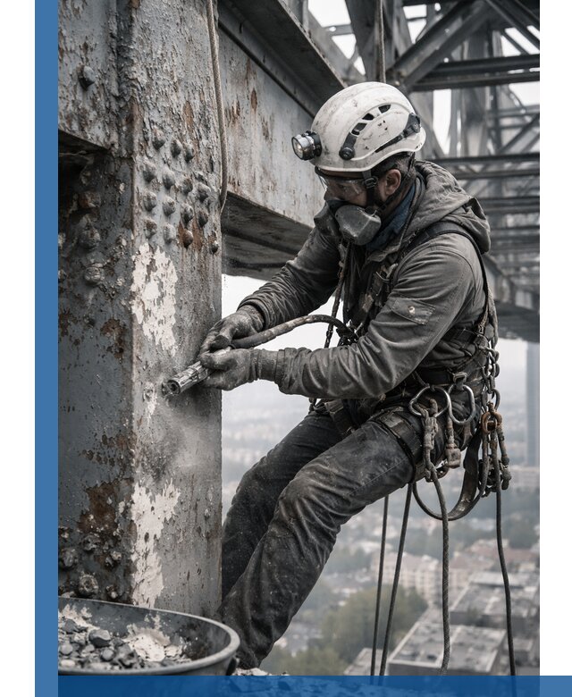 Удаление старой краски с металлических конструкций в Электростали