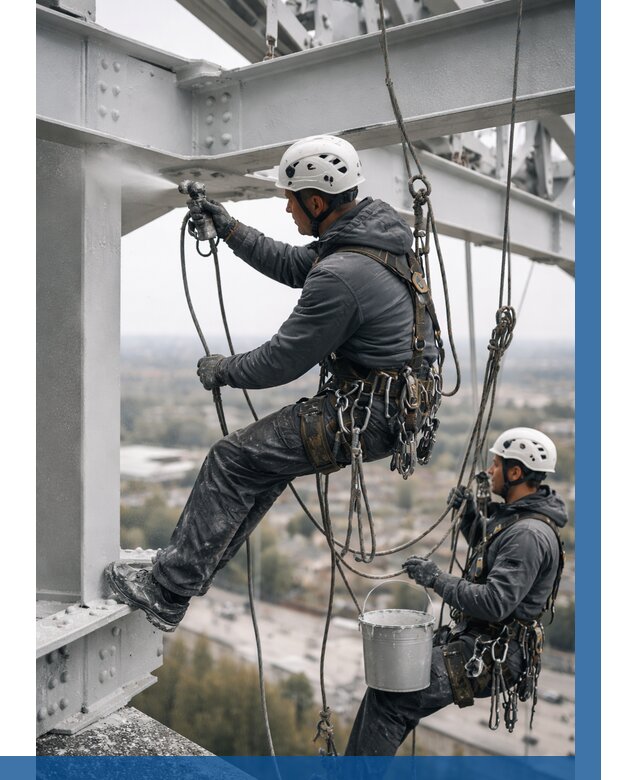 Покраска металлоконструкций на высоте в Электростали 355 р |ВЫСОТНИК-Элк