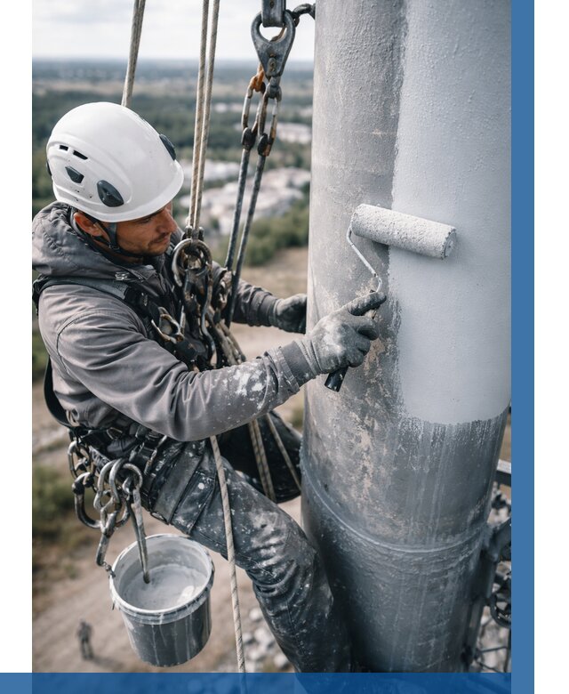 Покраска мачт связи под ключ в Электростали от 861 р. | ВЫСОТНИК-Элк