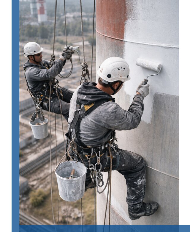 Покраска дымовых труб в Электростали: антикоррозийная защита и восстановление