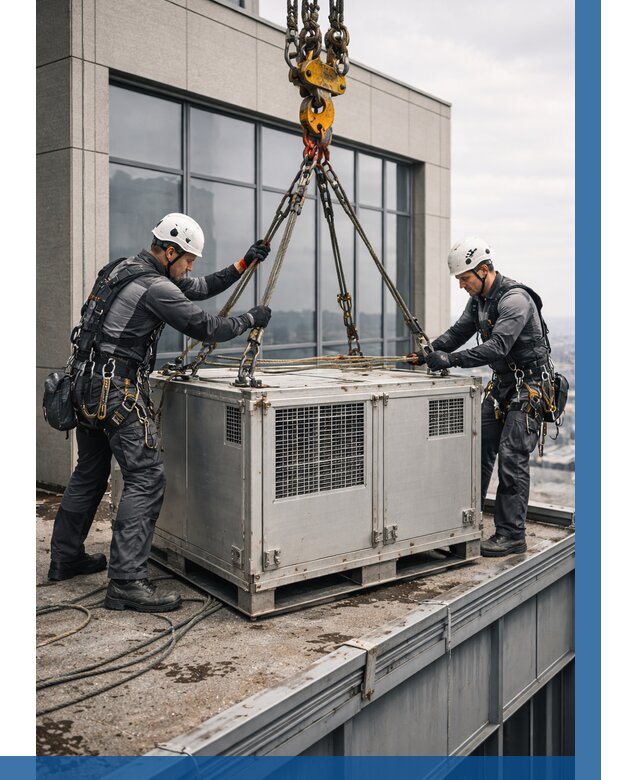 Такелажные работы на высоте в Электростали от 8104 р. | ВЫСОТНИК-Элк