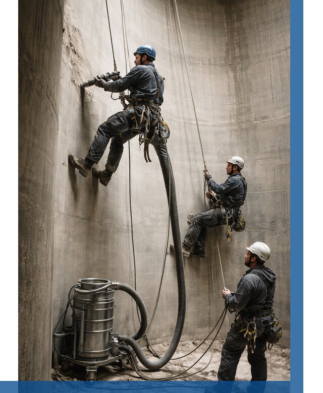 Зачистка силосов в Электростали от 4559 р. Договор и смета ВЫСОТНИК-Элк