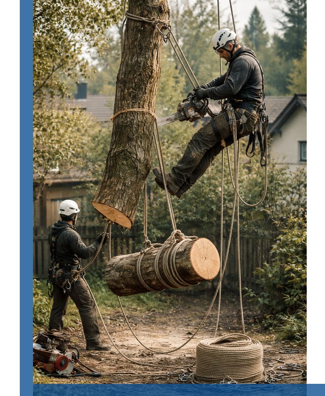 Валка деревьев частями в Электростали, безопасно и аккуратно