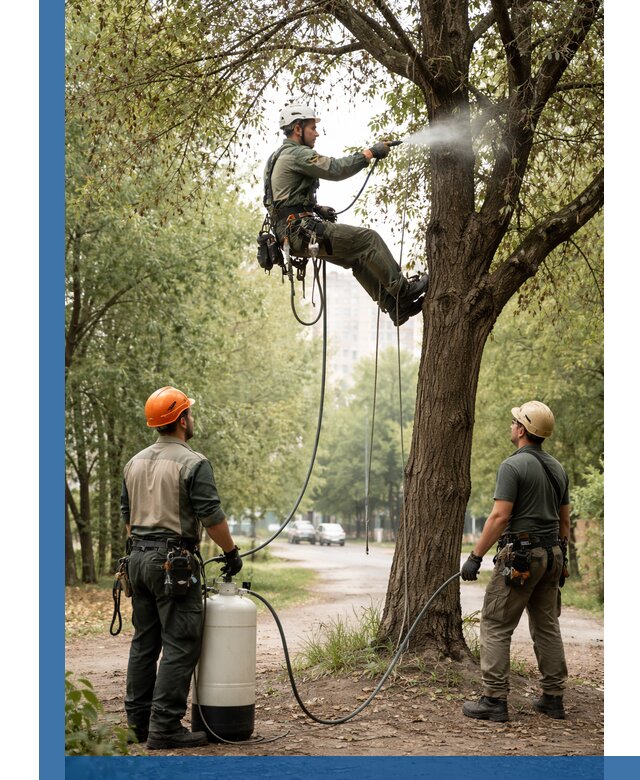 Обработка деревьев от вредителей в Электростали профессиональная защита