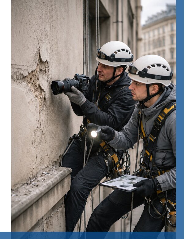 Фотофиксация дефектов фасада в Электростали от 4559 р. | ВЫСОТНИК-Элк