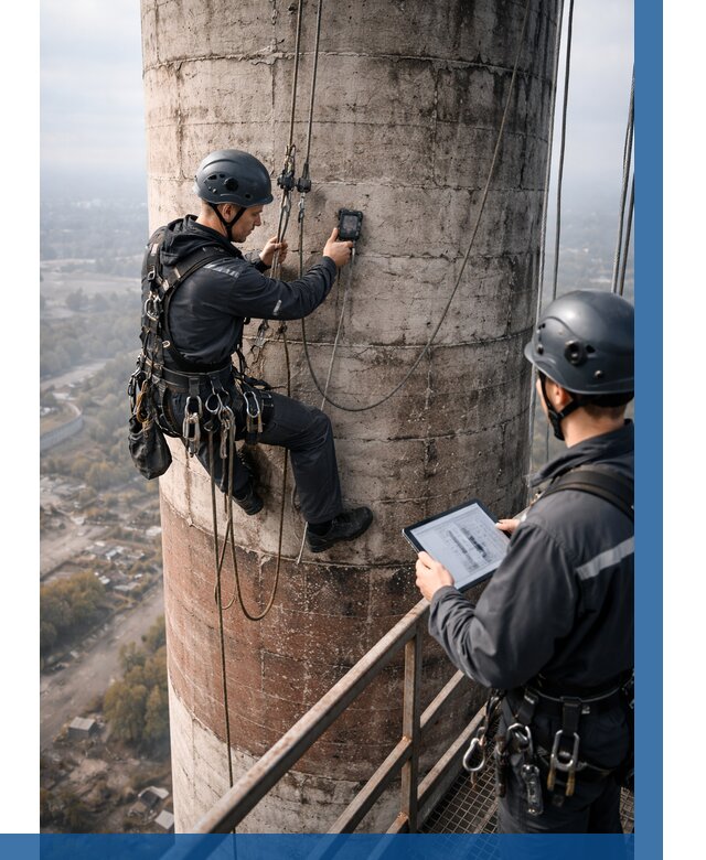 Обследование дымовой трубы в Электростали от 8104 р. | ВЫСОТНИК-Элк