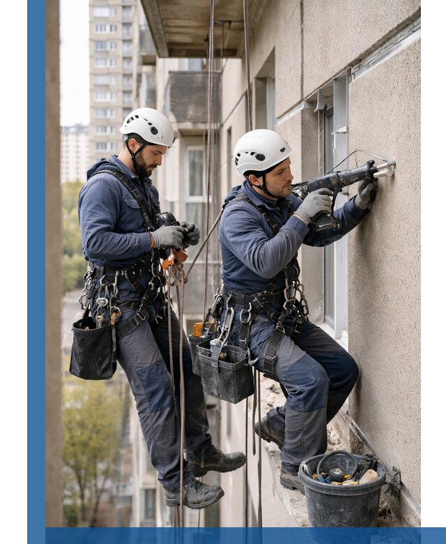 Промышленные альпинисты высотные работы и монтаж в Электростали